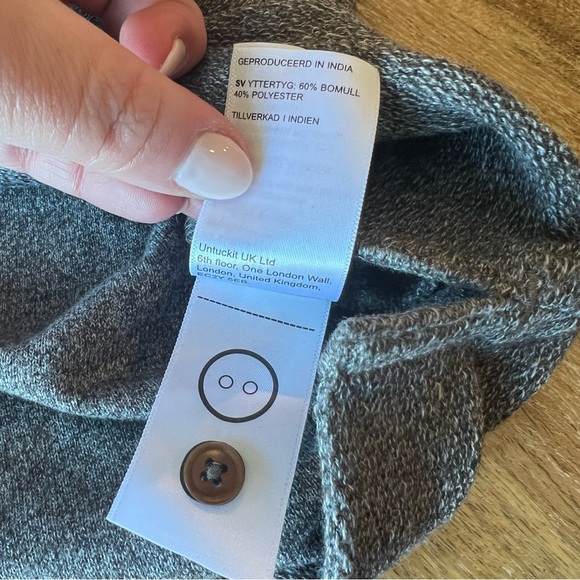 NWT untuckit gray Urey Henley xxl new long sleeve - Picture 5 of 8